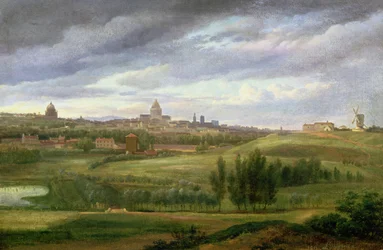 Blick auf Paris von Butte aux Cailles, Gentilly